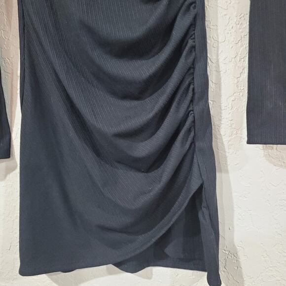 Francesca's Dress Womens Size Medium Black Ribbed Party Whimsygoth Goth LBD - Picture 3 of 10